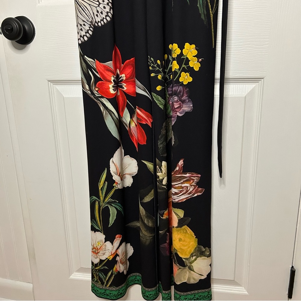 Alice + Olivia Melinda Wide Leg Wrap Jumpsuit - Picture 11 of 16
